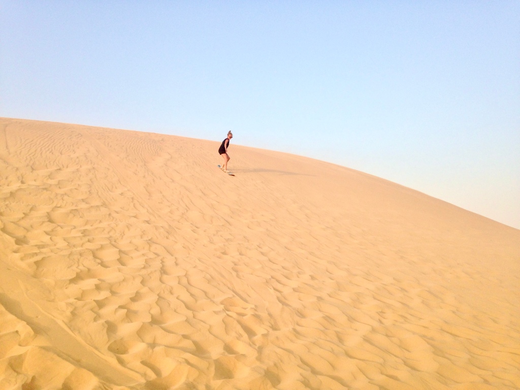 Sand boarding in abu dhabi