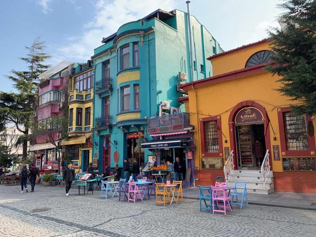 Istanbul colourful street Balat
