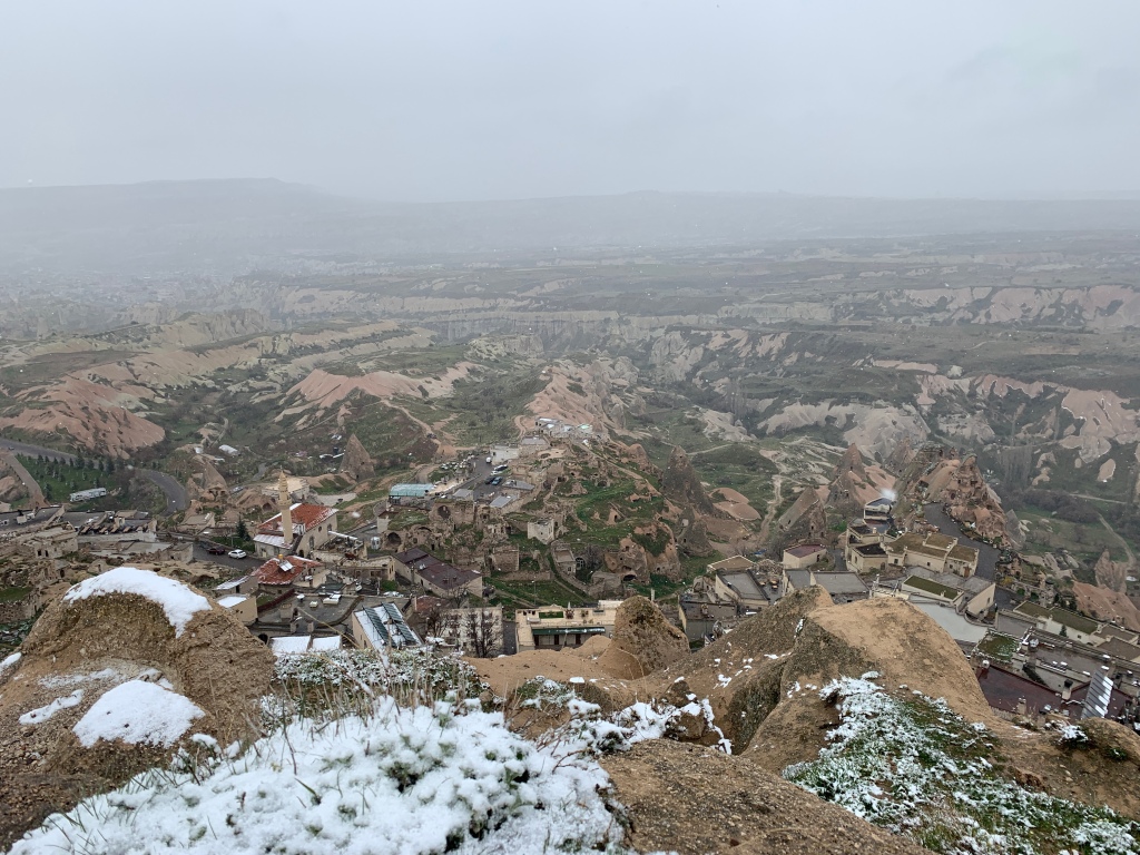 snow in cappadocia